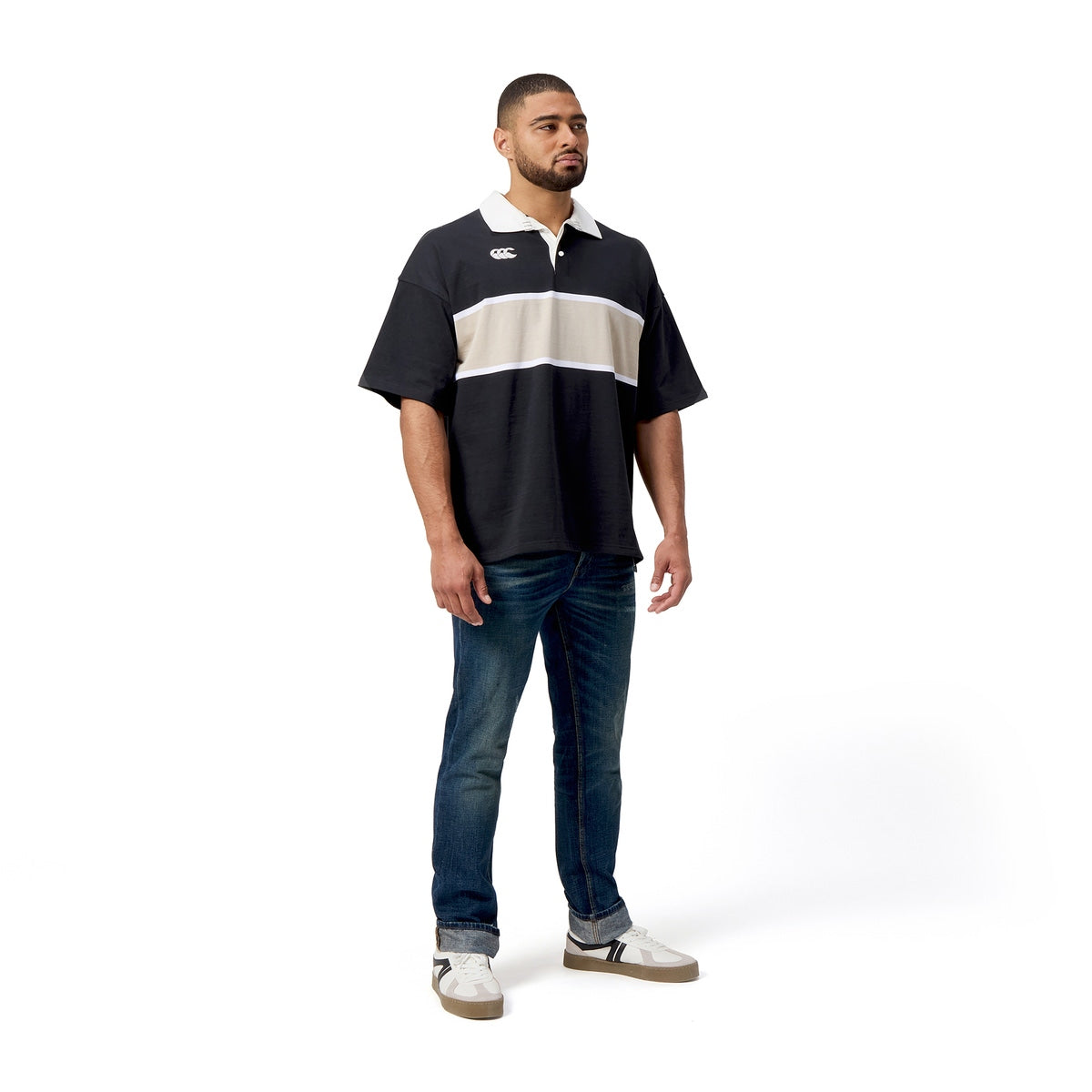 Canterbury - Mens Yarn Dye S/S Rugby - Jet Black