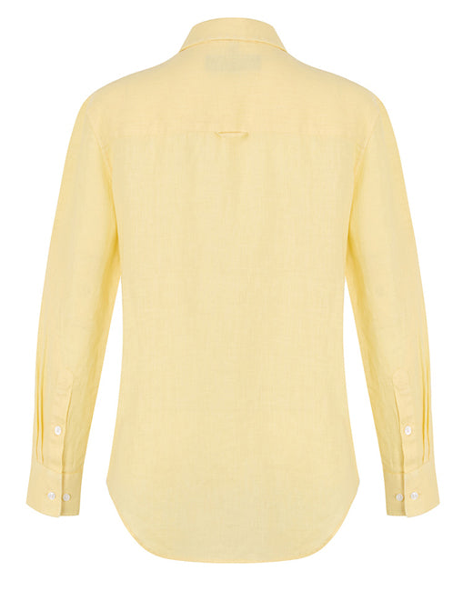 Pilbara Womens Linen Long Sleeve Shirt - Daisy