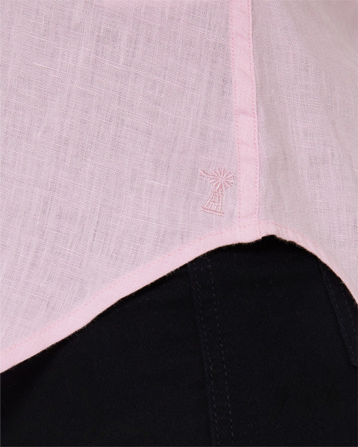 Pilbara - Womens Florence Classic Linen Long Sleeve Shirt - Pink
