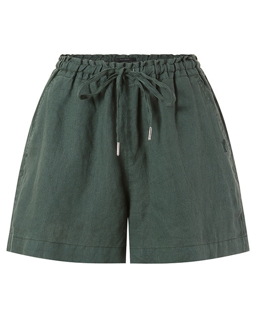 Pilbara - Womens Olivia Linen Short - Alpine