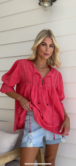 Joop&Gypsy - Cotton Top - Coral