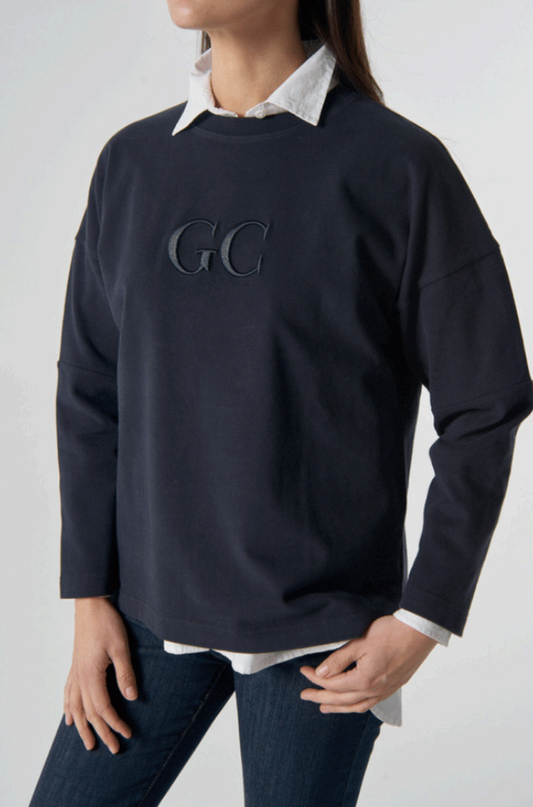 Goondiwindi Cotton - Sunday Cotton Logo Cotton Sweat - Dark Navy