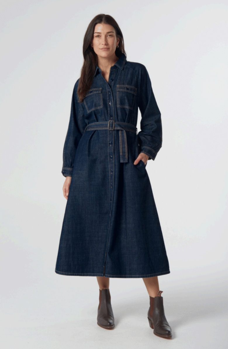 Goondiwindi Cotton - Stockman Denim Dress - Indigo Denim
