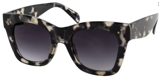 Unity - Womens Retro Fashion Sunglasses - Grey Tort - 7654F
