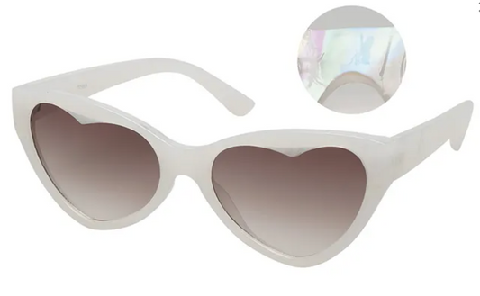 Unity - Womens Retro Vintage Sunglasses - Pearl White - 7799W