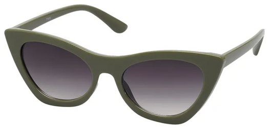 Unity - Womens Retro Vintage Sunglasses - Olive - 7781G