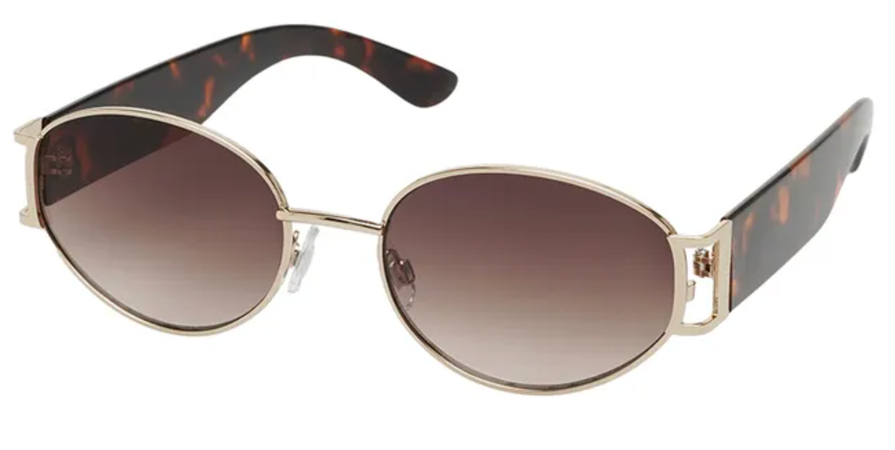 Unity - Womens Retro Vintage Sunglasses - Gold - 5539A