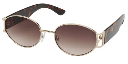 Unity - Womens Retro Vintage Sunglasses - Gold - 5539A