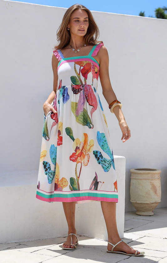 Joop & Gypsy -  Orchid Summer Ruffle Dress