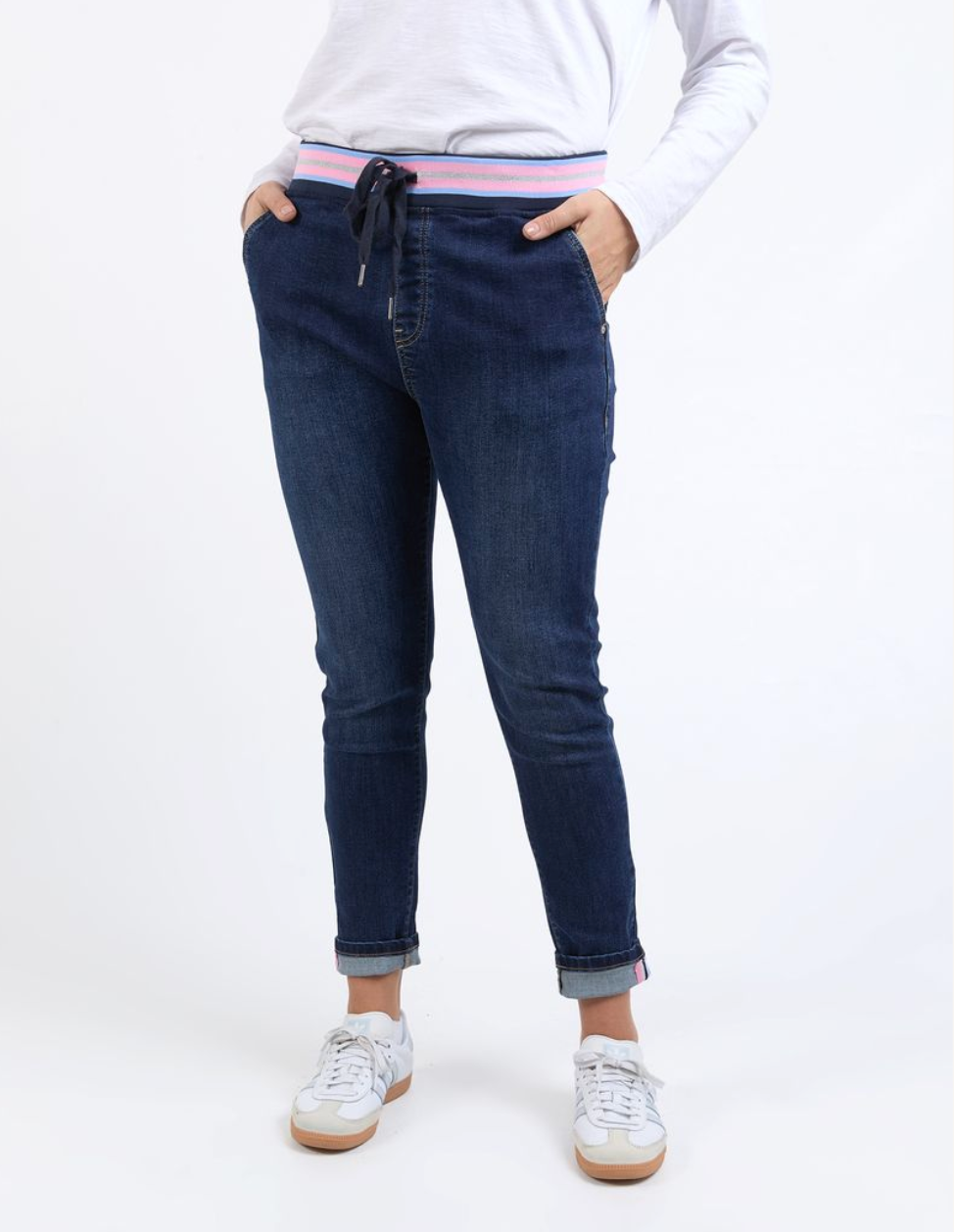 Elm Lifestyle  - Melody Denim Jogger - Indigo Wash