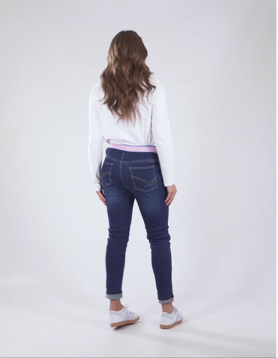 Elm Lifestyle  - Melody Denim Jogger - Indigo Wash