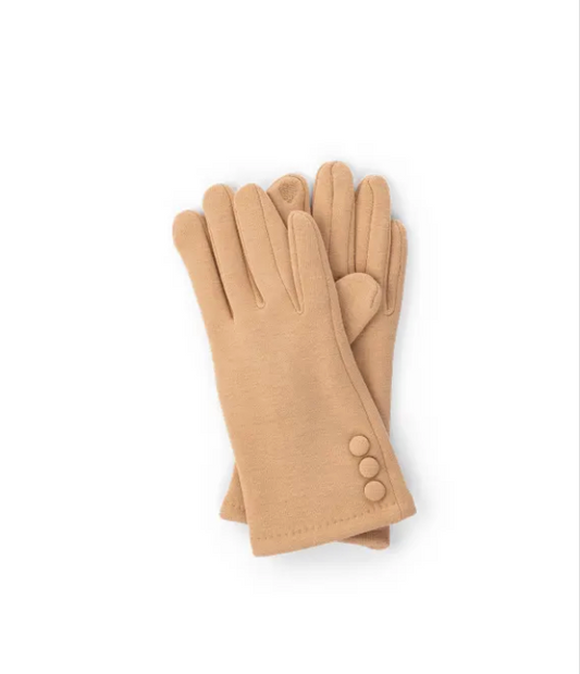 AOM - Vermont - Polyester Stretch Button Glove - Sand