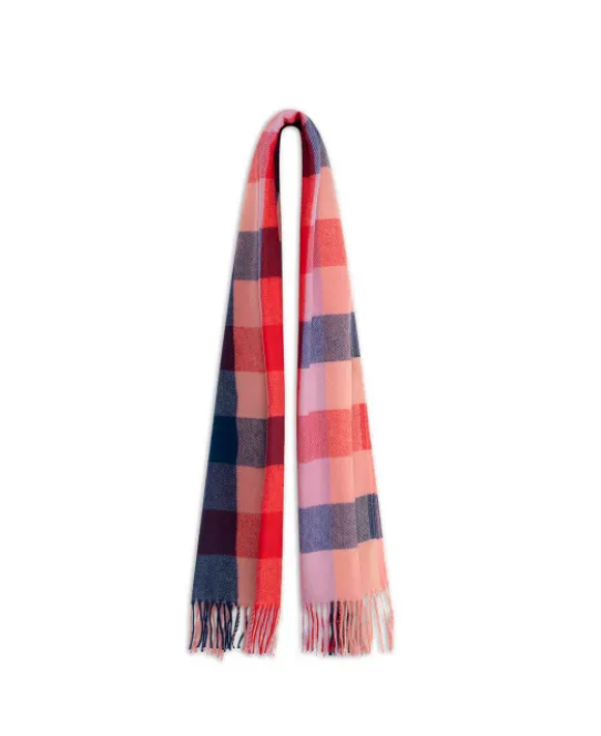 AOM - Wide Check Scarf - Pink
