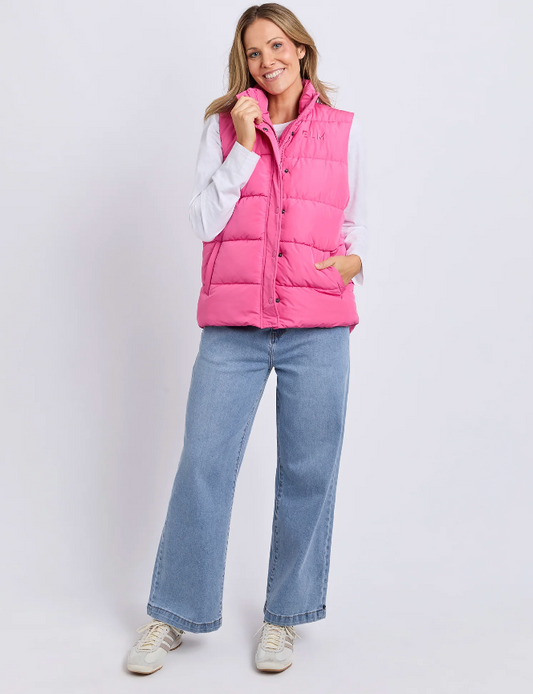 Elm Lifestyle - Core Puffer Vest - Hot Pink