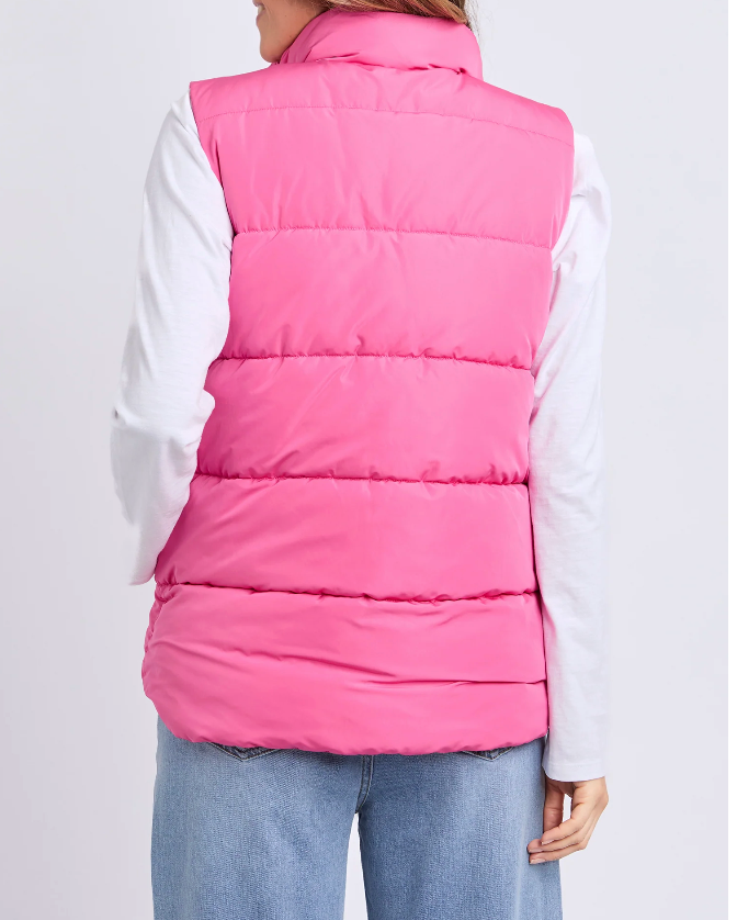 Elm Lifestyle - Core Puffer Vest - Hot Pink