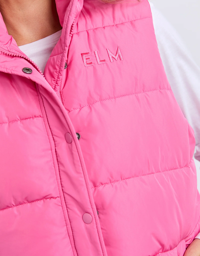Elm Lifestyle - Core Puffer Vest - Hot Pink