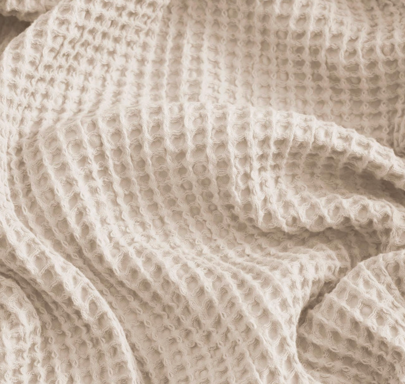 Canningvale - Luxury Cotton Waffle Throw - Oatmeal