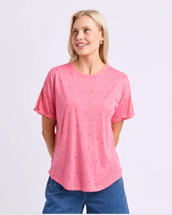 Elm Lifestyle - Festive Spot Tee - Pink Lemonade