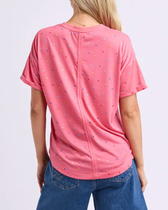Elm Lifestyle - Festive Spot Tee - Pink Lemonade