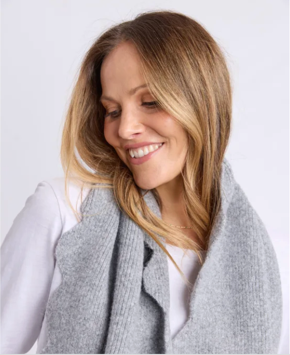 Elm Lifestyle - Scallop Scarf - Grey Marle