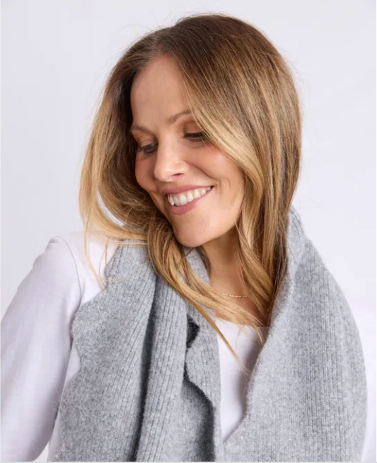 Elm Lifestyle - Scallop Scarf - Grey Marle