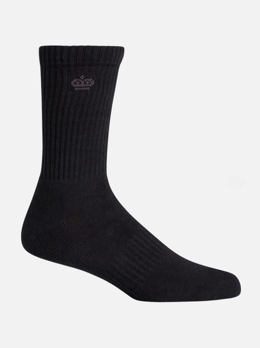 King Gee - Mens Cotton Crew Work Sock - 5 Pack - Black