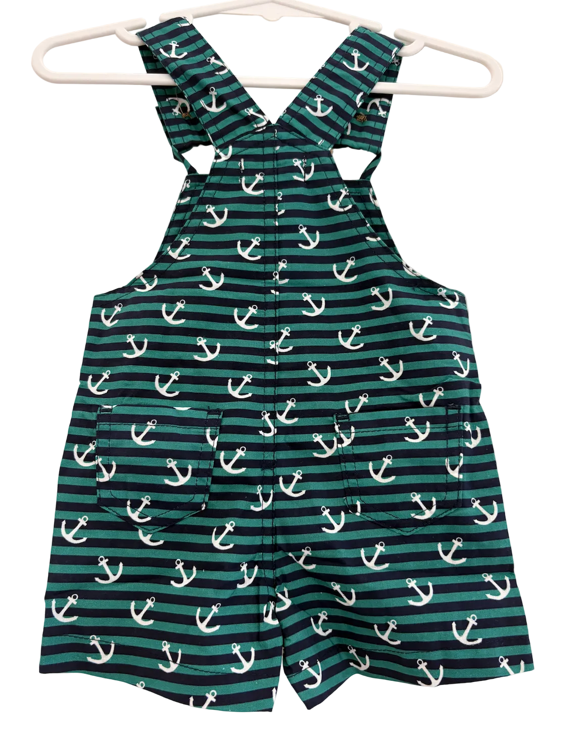 Love Henry - Baby Boys Roy Dungaree - Coastal Anchors