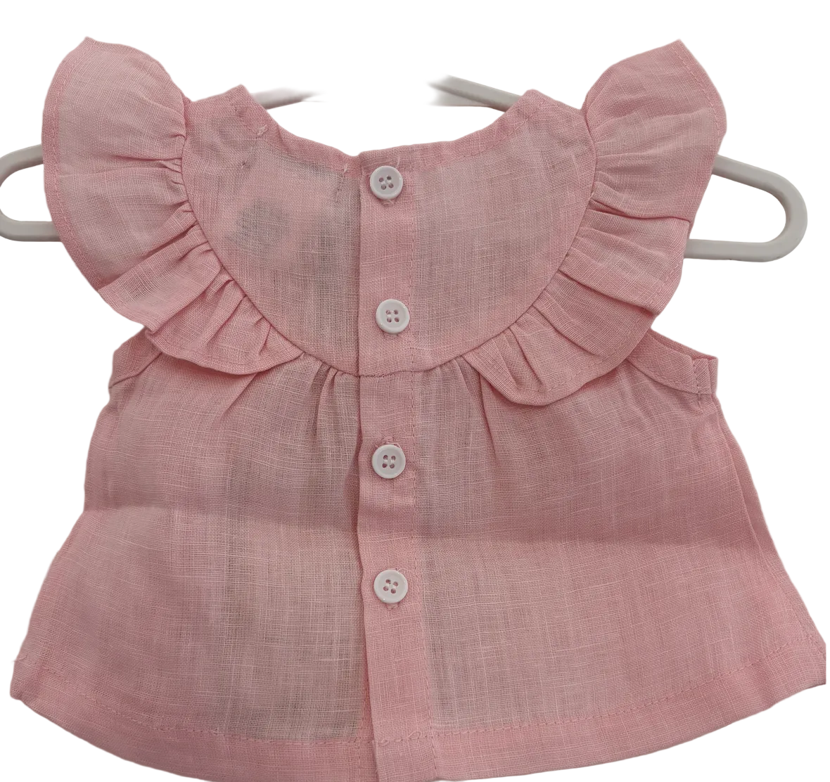 Love Henry - Baby Girls Tasmin Top - Pink Linen