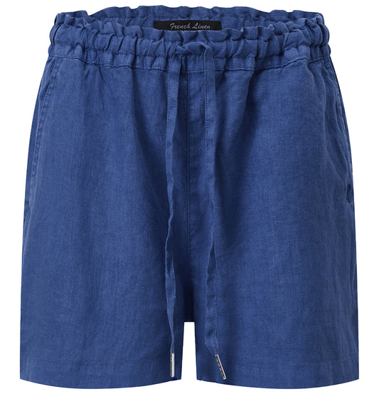 Pilbara - Womens Olivia Linen Short - Deep Blue