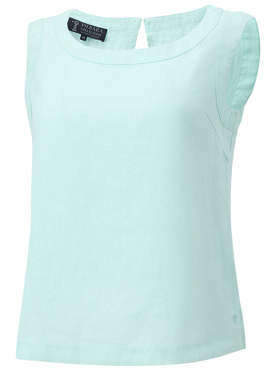 Pilbara - Women's Gabriella Linen Singlet - Limpet Shell