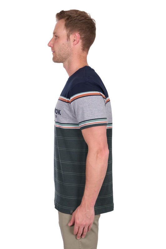 Thomas Cook - Mens Dion Short Sleeve Tee - Navy/Green