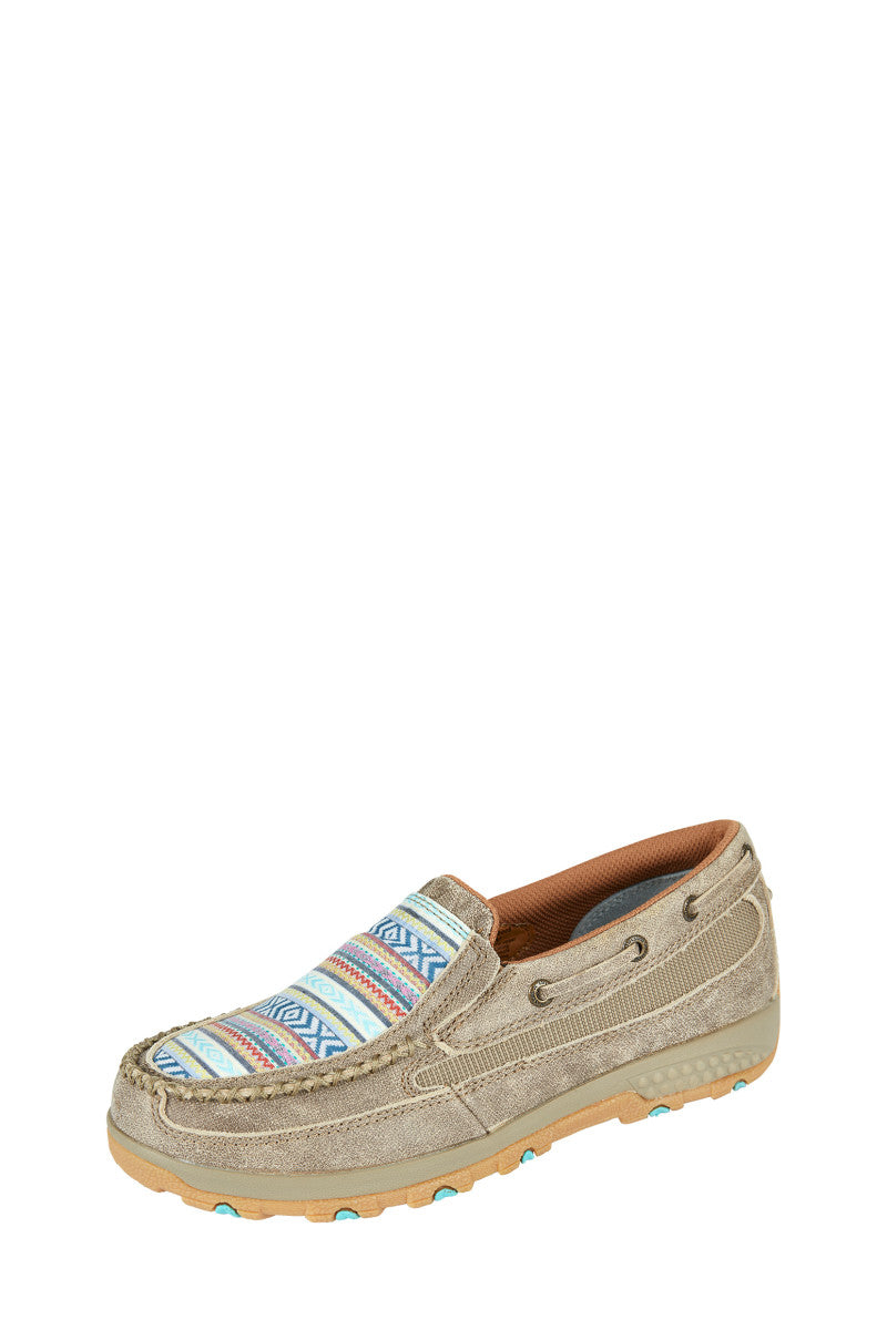 TWISTED X - Ladies Dusty Tan/Multi Womens Aztec Cellstretch Slip On - TCWXC0008