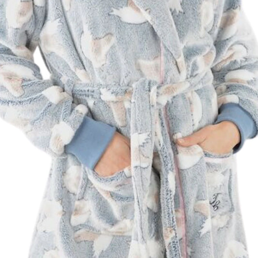 Thomas Cook - Live to Ride Dressing Gown - Grey/Blue