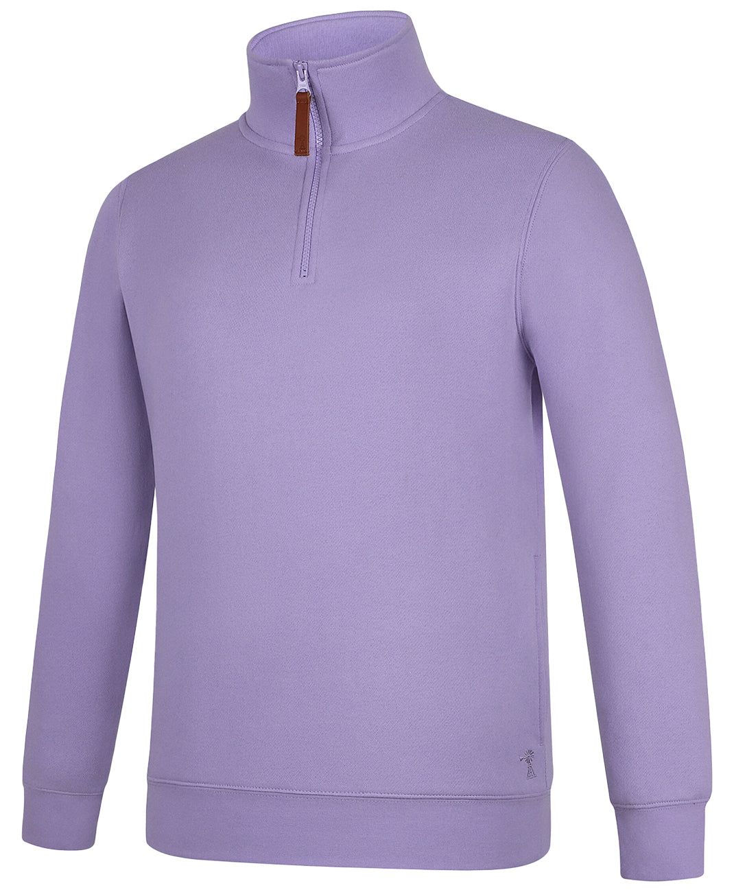 Pilbara - Womens Zipper C/F Fleece Pullover - Purple Rose