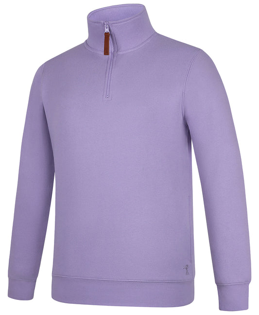 Pilbara - Womens Zipper C/F Fleece Pullover - Purple Rose