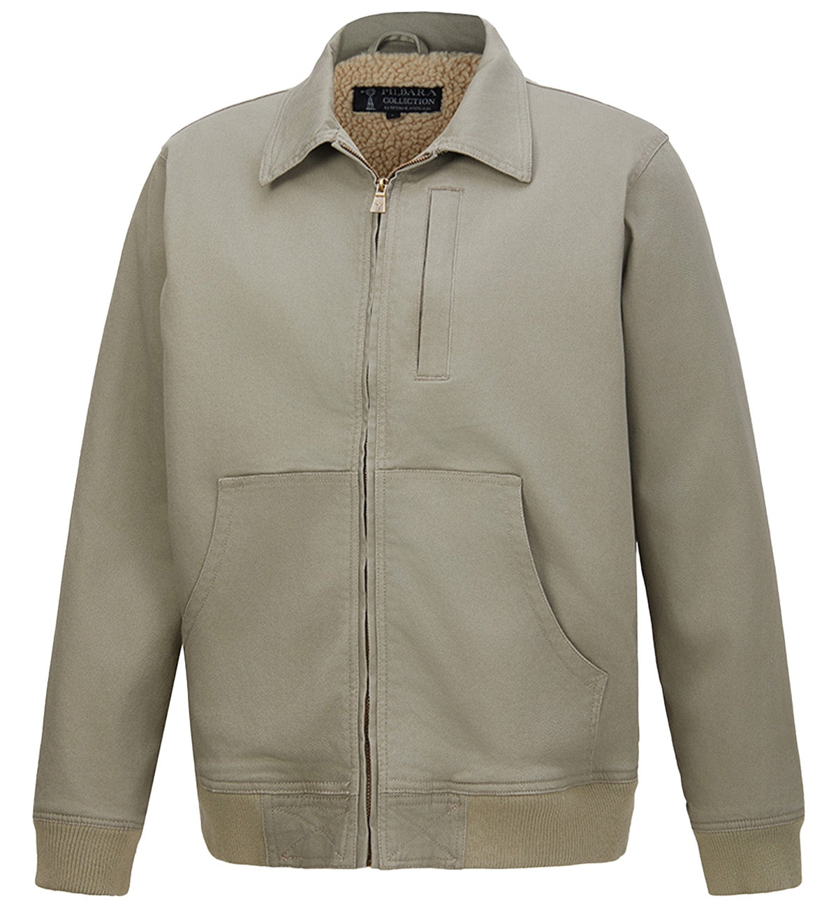 Pilbara - Men's Sherpa Bomber Jacket - Mineral