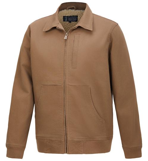 Pilbara - Men's Sherpa Bomber Jacket - Whisky