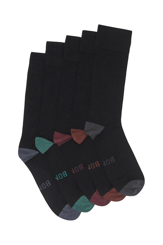 Bonds Logo Bamboo Crew Socks 5 pack