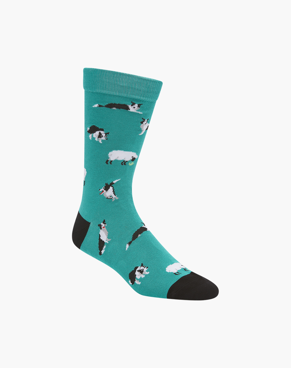 Bamboozld - Mens Border Collie Bamboo Sock - Green