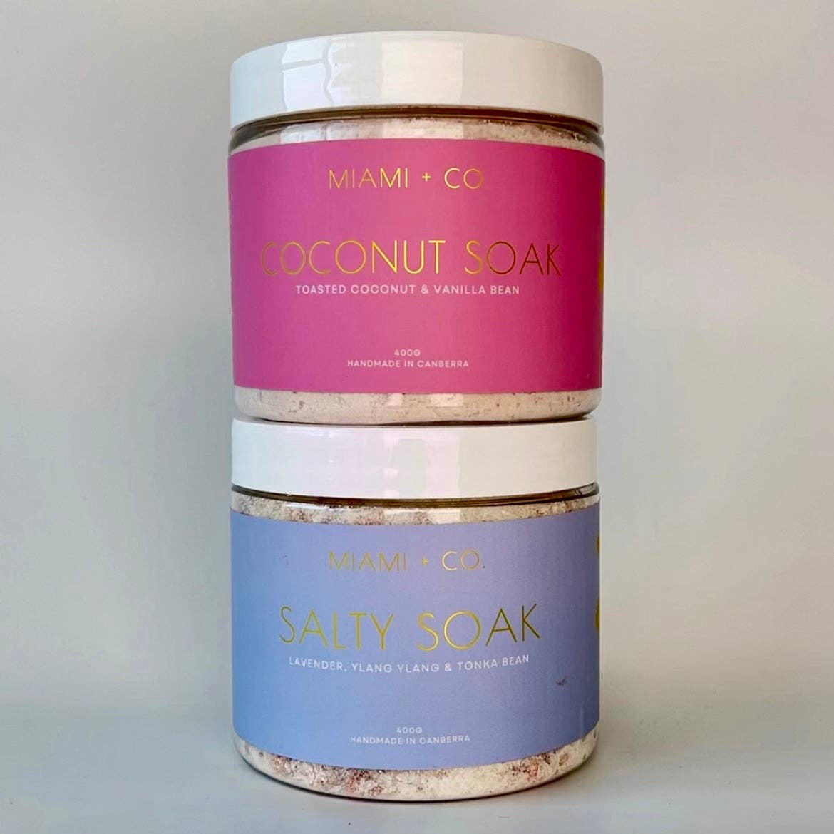 Miami + Co - Coconut & Salty Bath Soaks - 400g Bundle