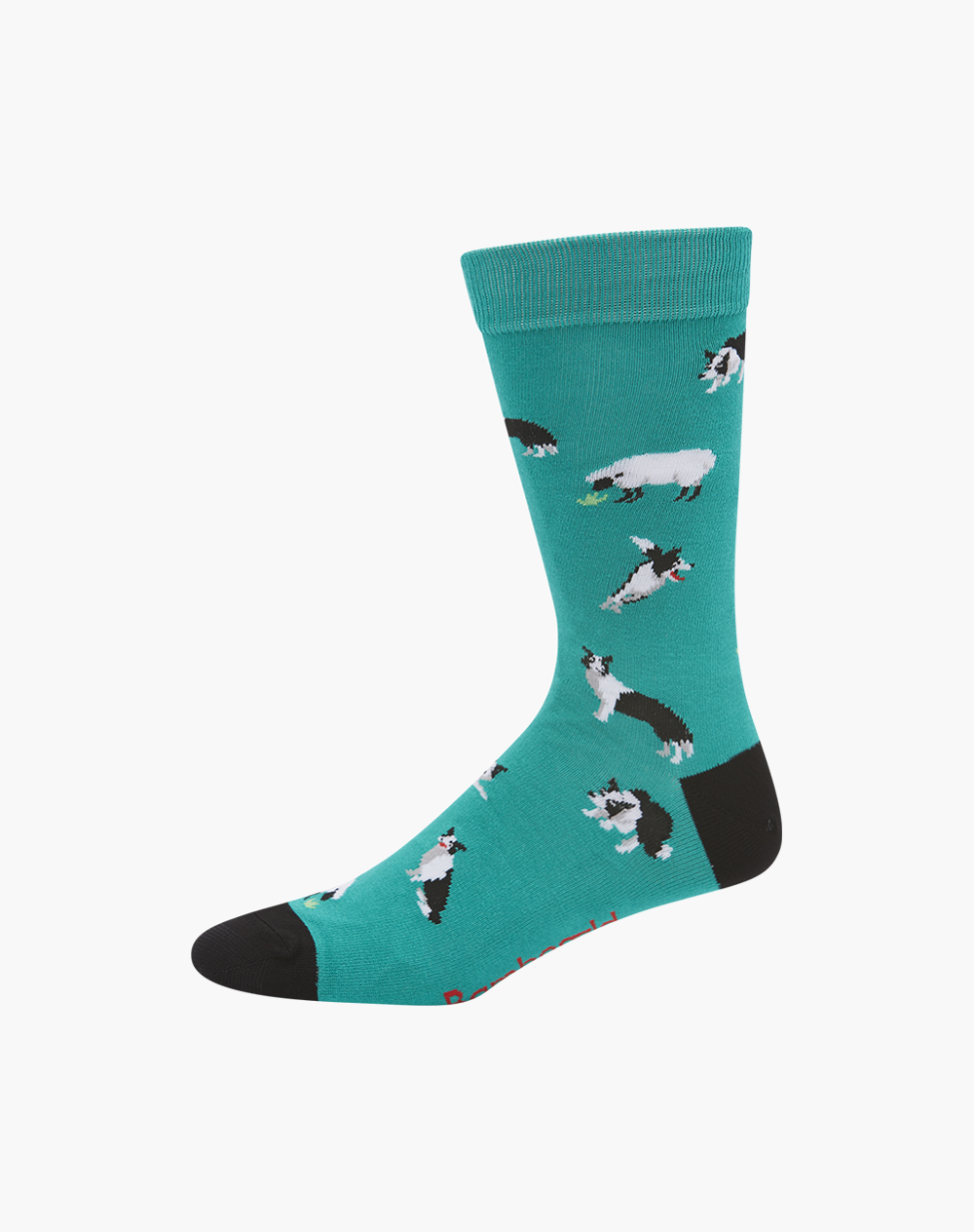 Bamboozld - Mens Border Collie Bamboo Sock - Green