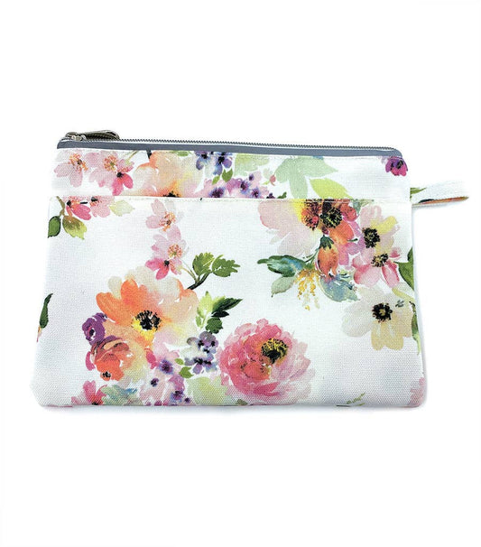 Magnolia Lounge - Peony Sunrise Canvas Zipped Pouch