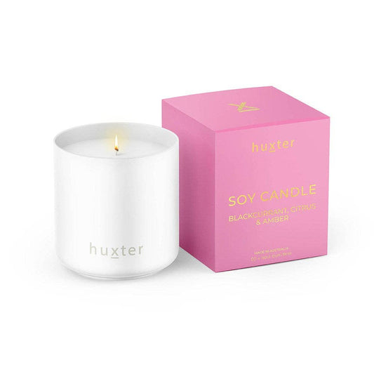 Candle Boxed - Xmas Flowers Collection - Blackcurrant, Citrus & Amber - 50+hr Burn Time
