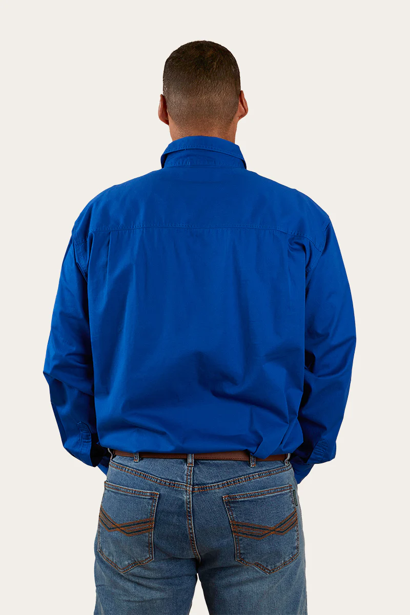 Ringers Western - Mens Closed Front Work Shirt - King River - Royal Blue