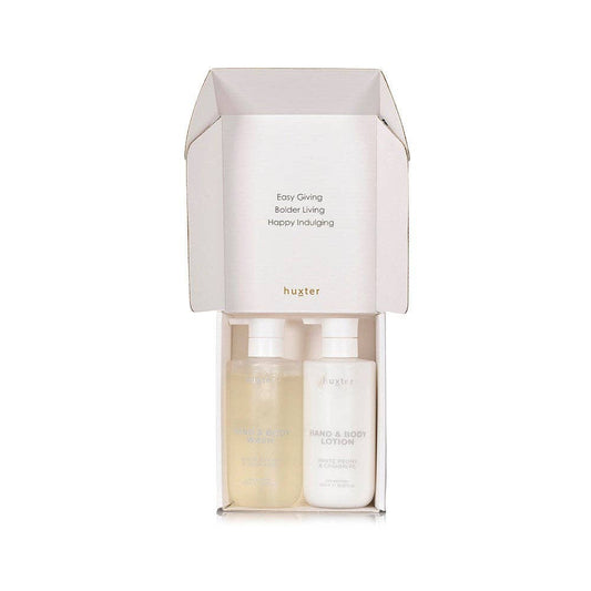 Huxter - Wash & Lotion Duo - Pink - White Peony & Cashmere
