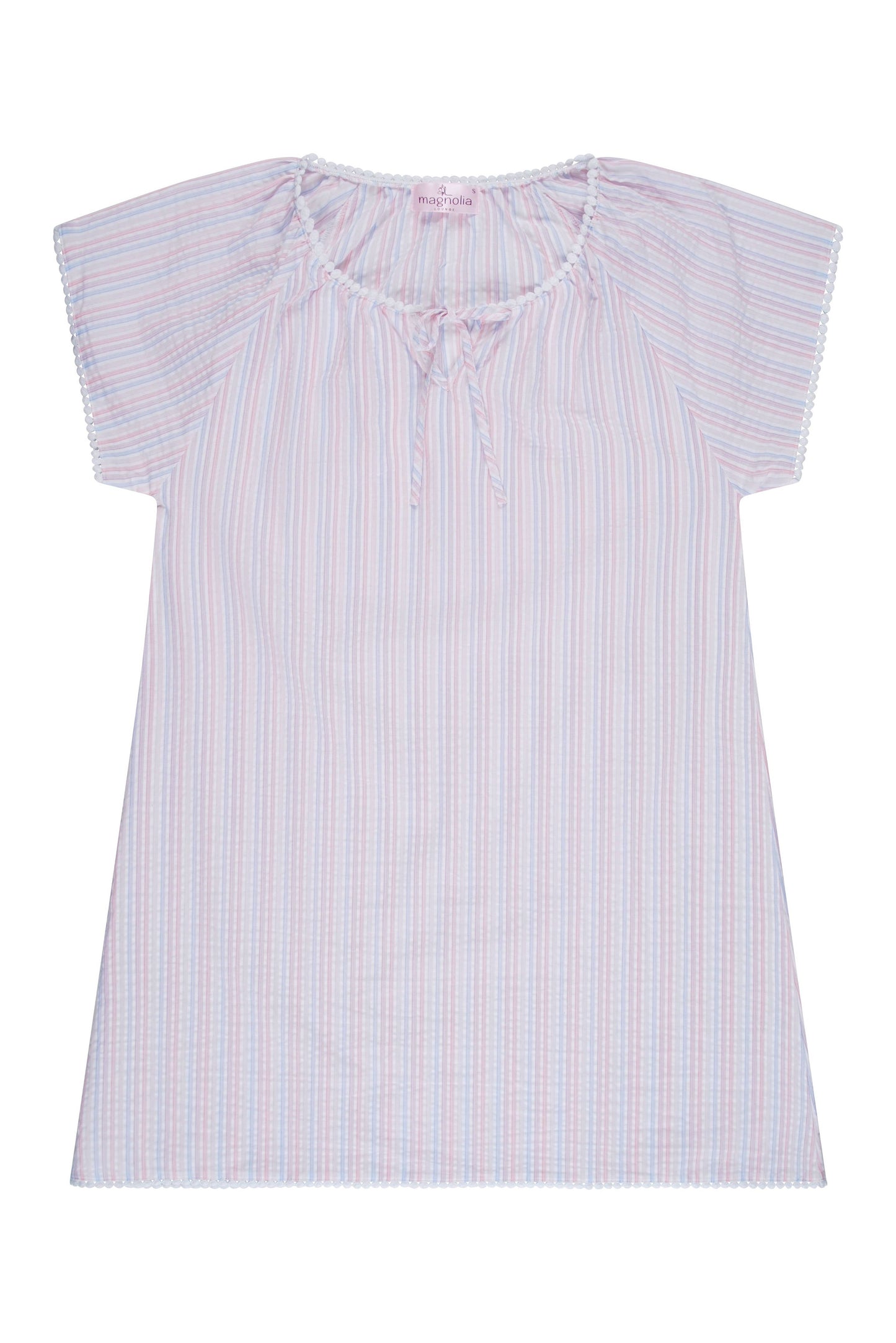 Magnolia Lounge - Valencia Stripe Cotton Nightie