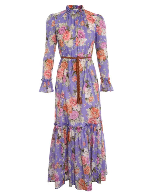 HIRE DRESS - ZIMMERMANN - PATTY FRILL MIDI DRESS
