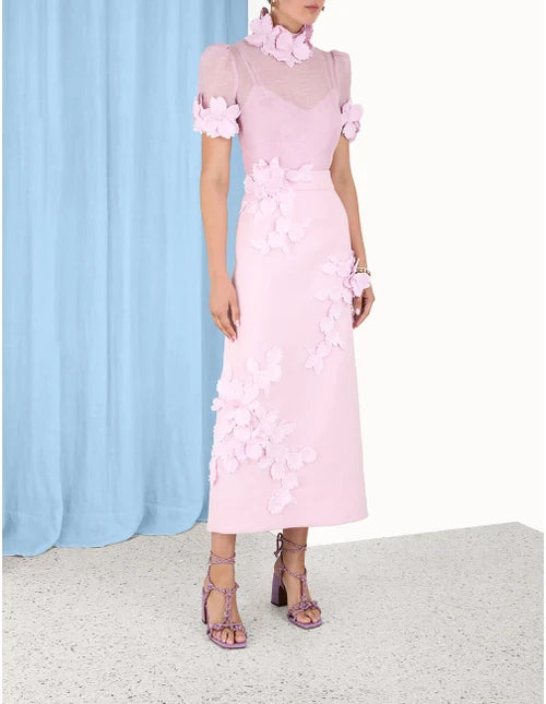 HIRE DRESS - ZIMMERMANN - HIGH TIDE FLOWER BODY SKIRT & TOP