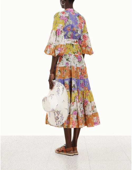 HIRE DRESS - ZIMMERMANN - PATTY WRAP MIDI DRESS