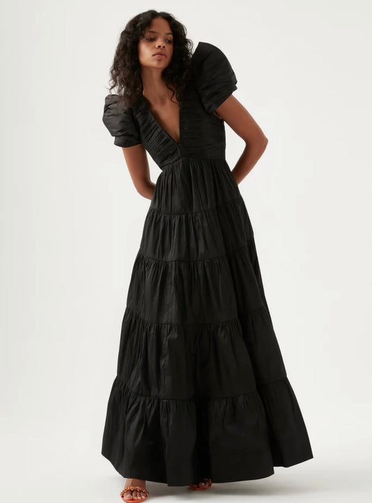 HIRE DRESS - AJE - TIERED GOWN MAXI DRESS